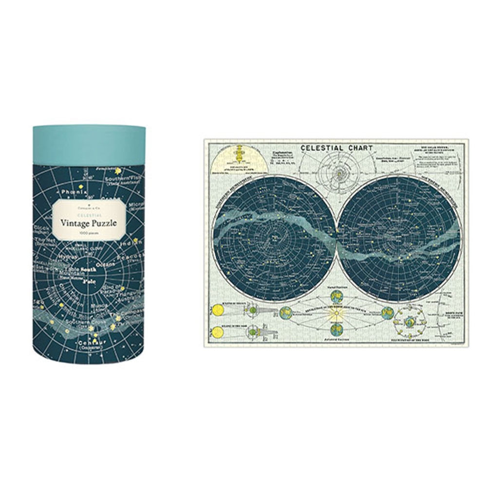 Cavallini, Puzzle, Gifts, 1000 Piece, Jigsaw, Celestial, 416520